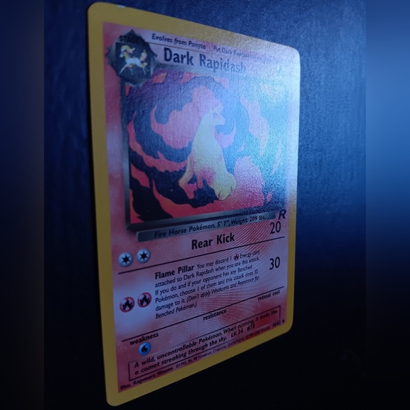 Dark Rapidash Pokemon Card - Team Rocket - NO. 44/82 Uncommon Non-Holo - Picture 4 of 9